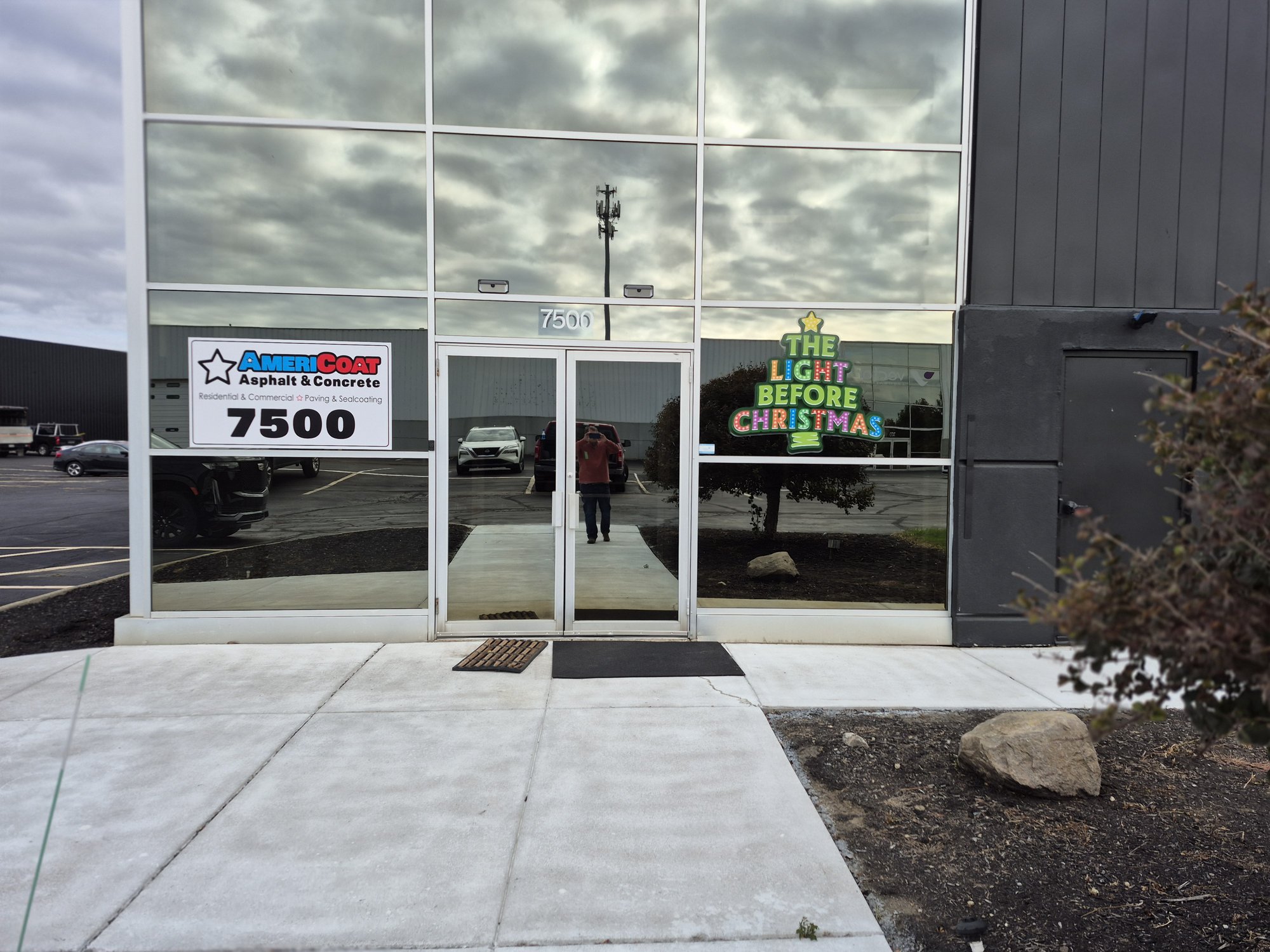 Window graphics — Storefront sign